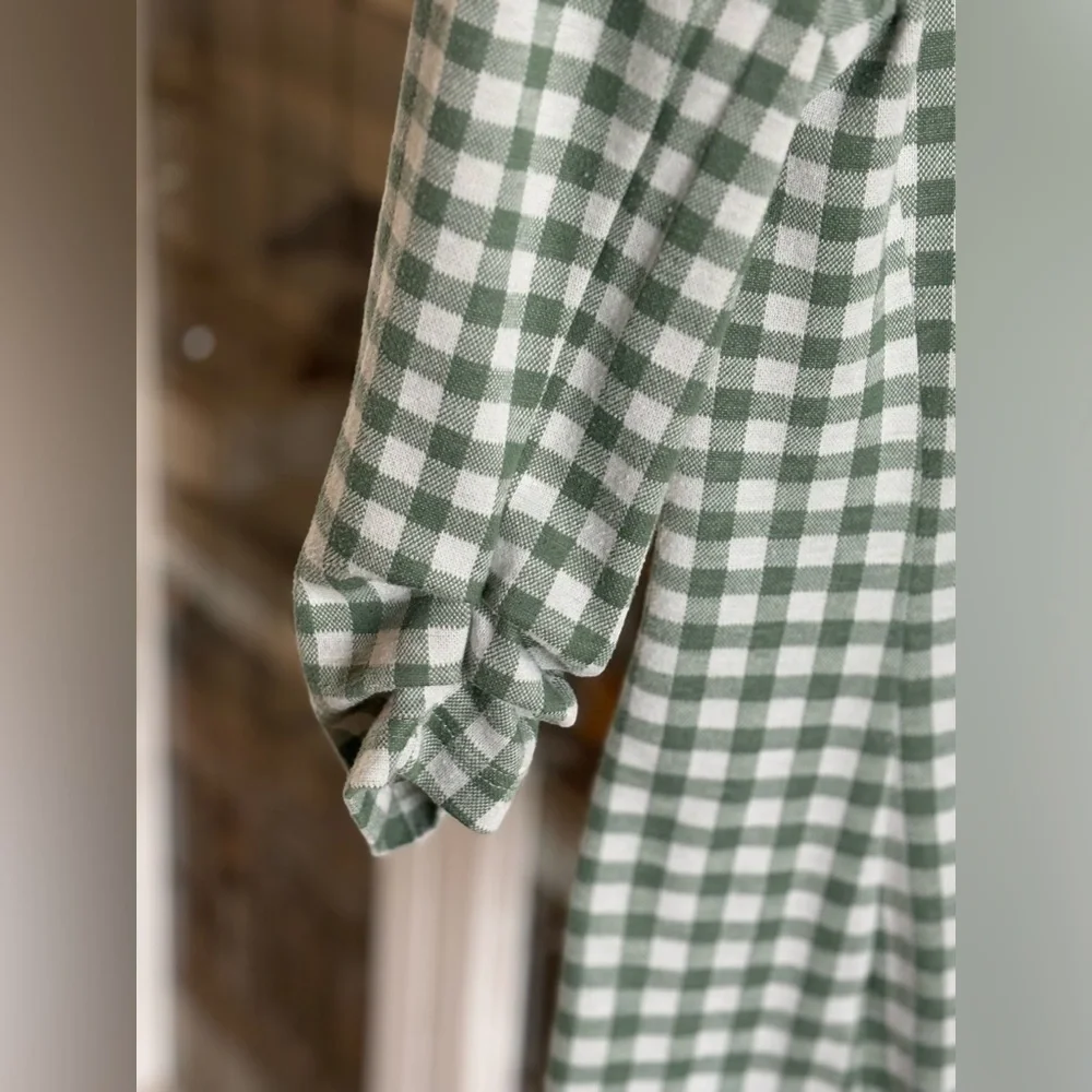 Alter’d State Gingham Blazer. Green Check | Lightweight | Jacket Women’s Sz-S